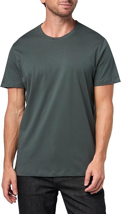 Men's Mix&Match Crewneck Cotton Lounge T-Shirt-Dark Olive