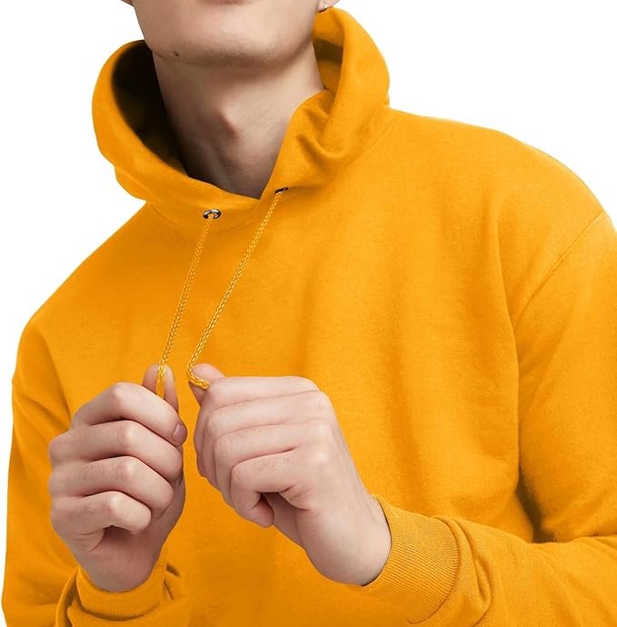 Men's Sweatshirt Cotton Blend Hoodie-Gold
