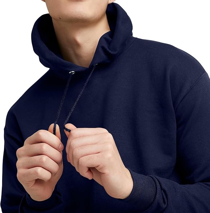 Men's Sweatshirt Cotton Blend Hoodie-Navy
