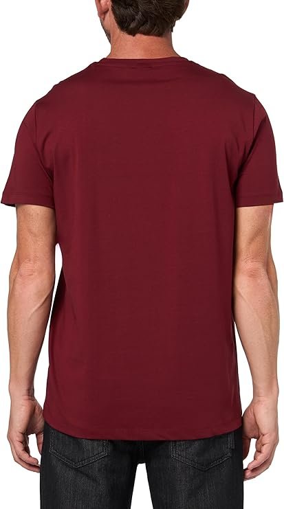 Men's Mix&Match Crewneck Cotton Lounge T-Shirt-Merry Red - Image 3